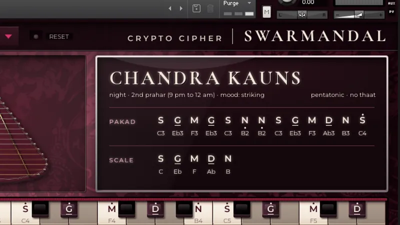 Detail of the new Swarmandal interface in development