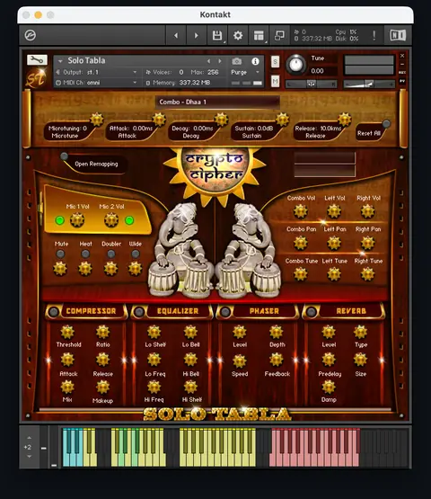 Solo Tabla Kontakt interface