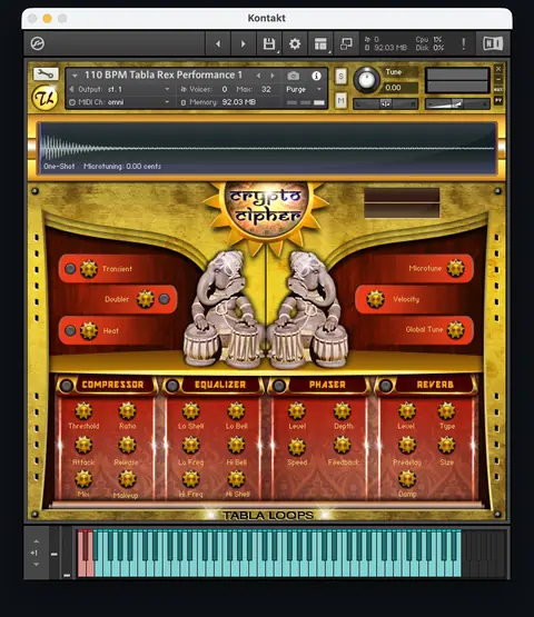 Tabla Loops Kontakt interface