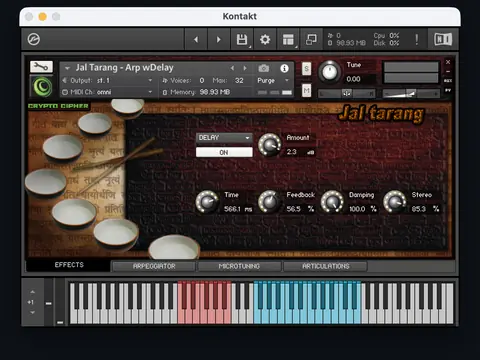 Tarangs Kontakt interface