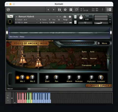 Voices of Ancient India Kontakt interface